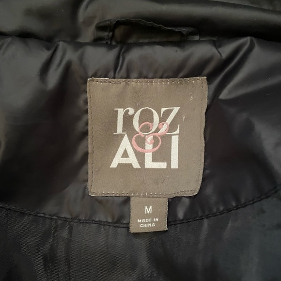 Roz & Ali women’s Navy Quilted Jacket, M - Picture 9 of 11